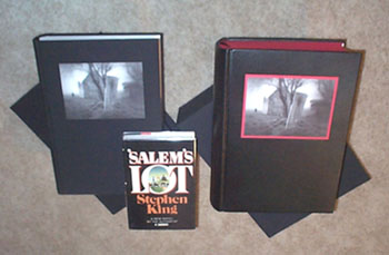 Here is the signed numbered edition (left), the signed Deluxe edition (right), in comparison to a 1st edition, 1st state Doubleday edition (center).